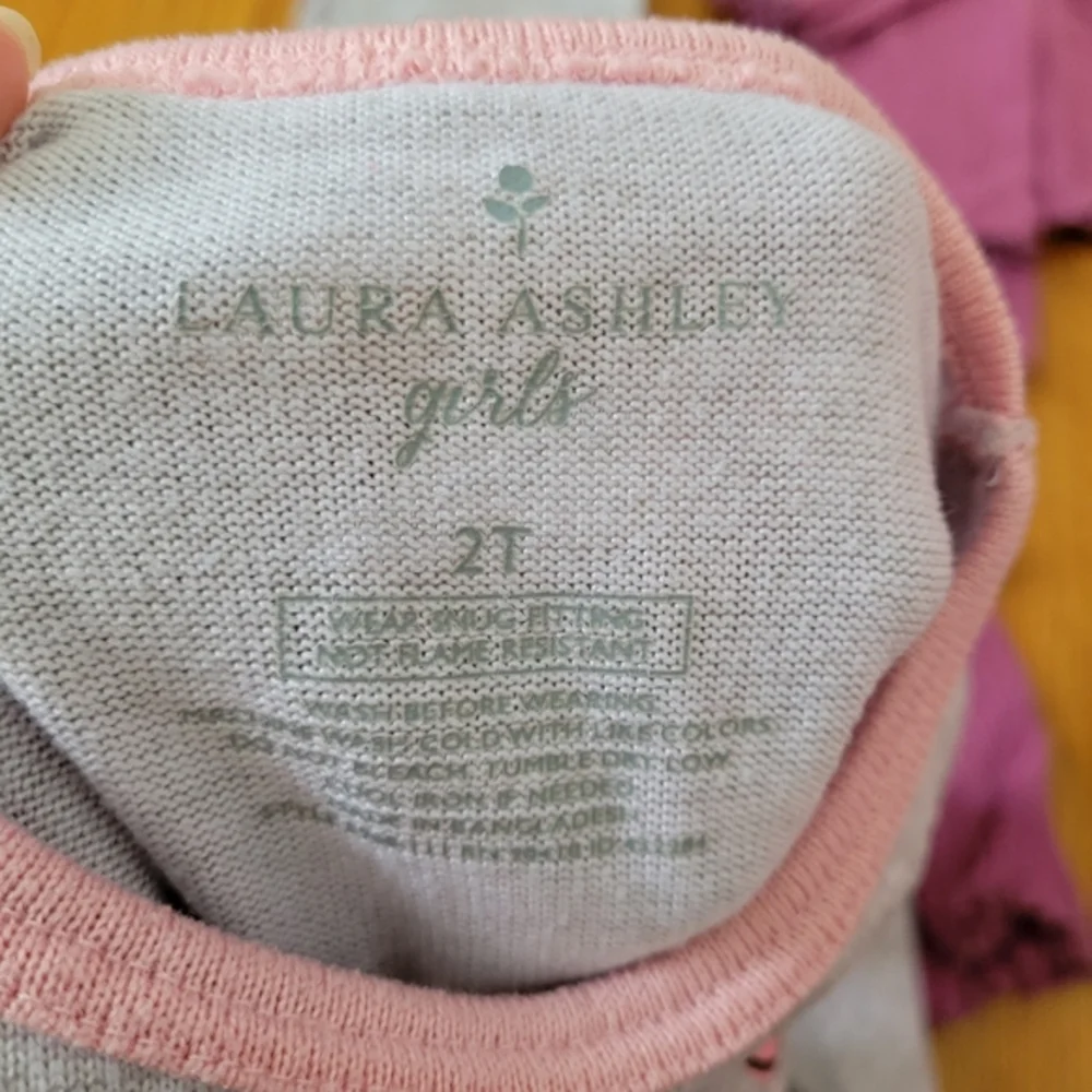 Lot of‎ 3 Toddler Girl Pajamas Size 2T Laura Ashley Vaenait Baby Sleepwear Modal